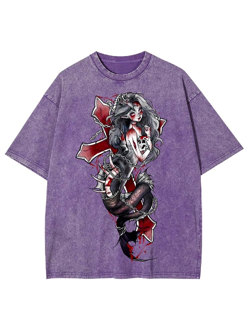 Siren of the Crimson Cross Washed Tshirt