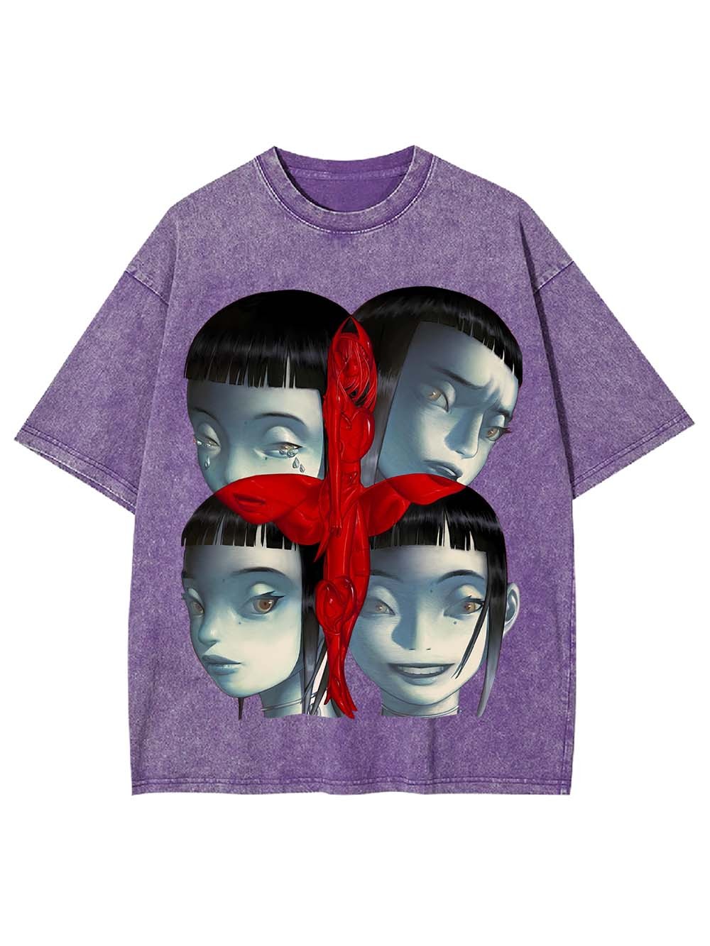 Faces of Duality Washed Tshirt