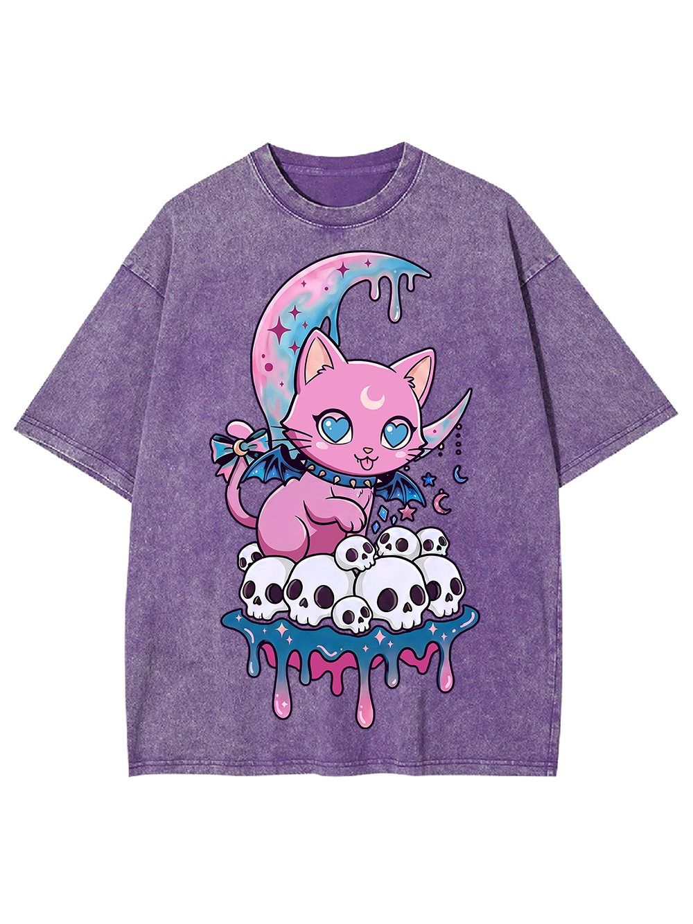 MOONLIT KILLER KITTEN AAA WASHED TSHIRT