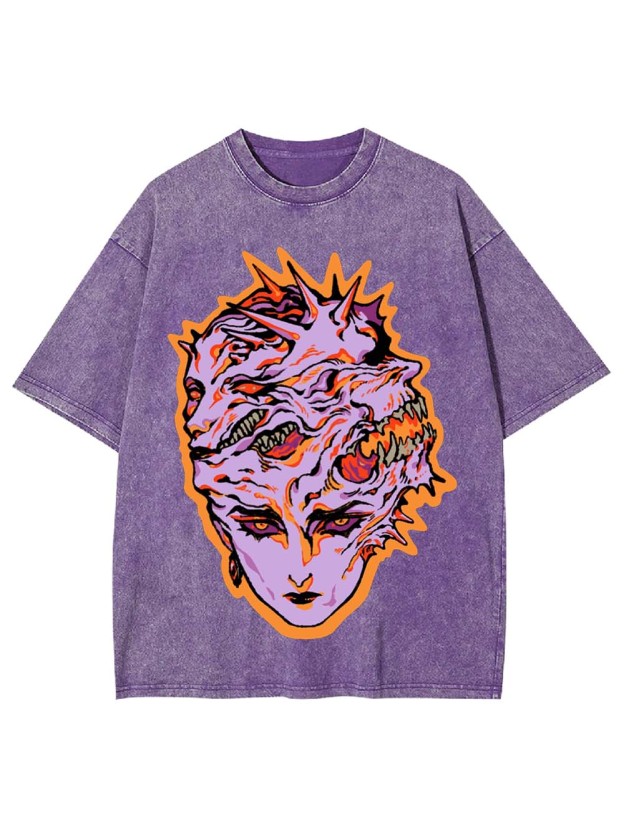 Faces of Chaos Washed Tshirt