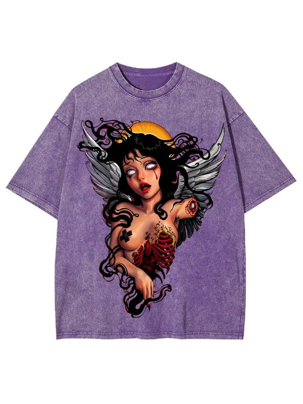 FALLEN ANGEL OF DESPAIR WASHED TSHIRT