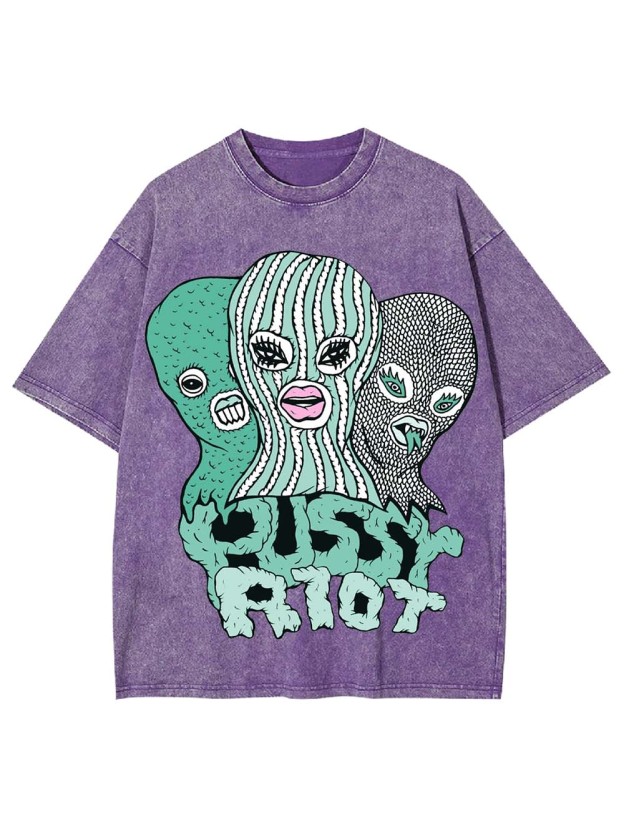 PUSSY RIOT WASHED TSHIRT