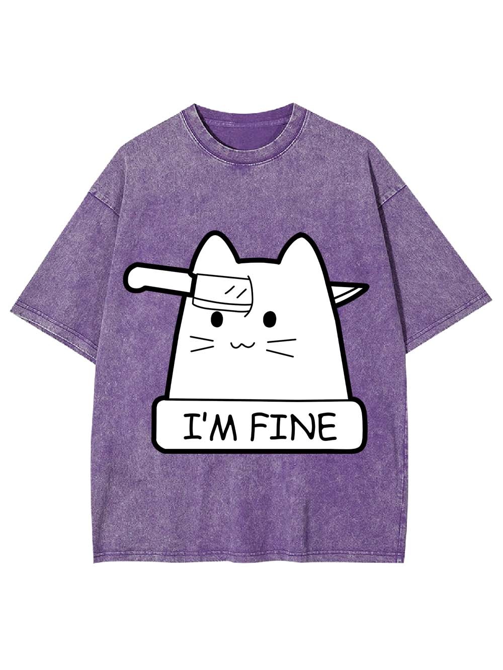 I'm Fine Washed Tshirt