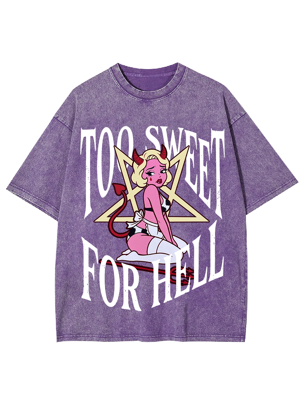 TOO SWEET FOR HELL AAA WASHED TSHIRT