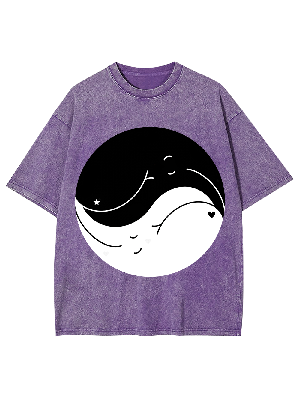 YIN YANG LOVE WAVES AAA WASHED TSHIRT