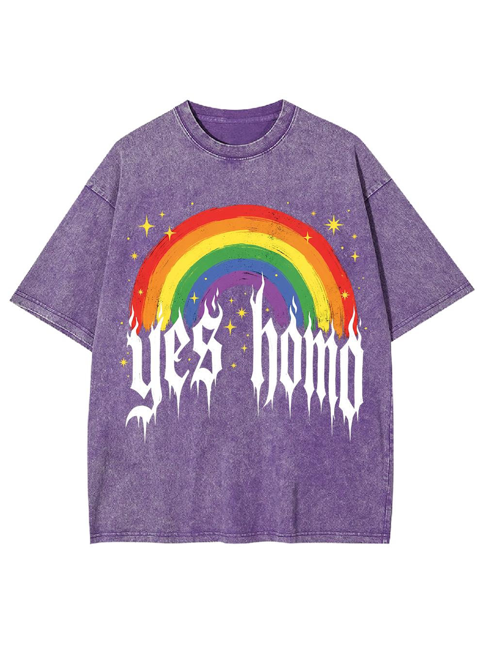 YES HOMO AAA WASHED TSHIRT