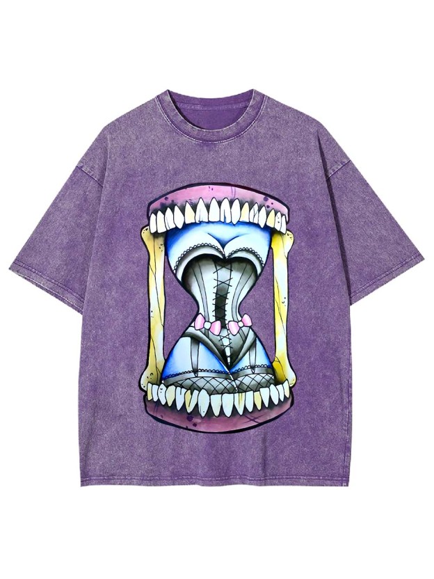 Hourglass of Teeth Washed Tshirt