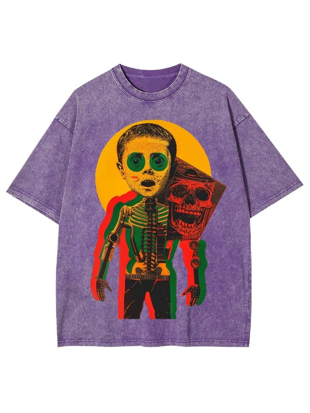 Mechanical Body Washed Tshirt