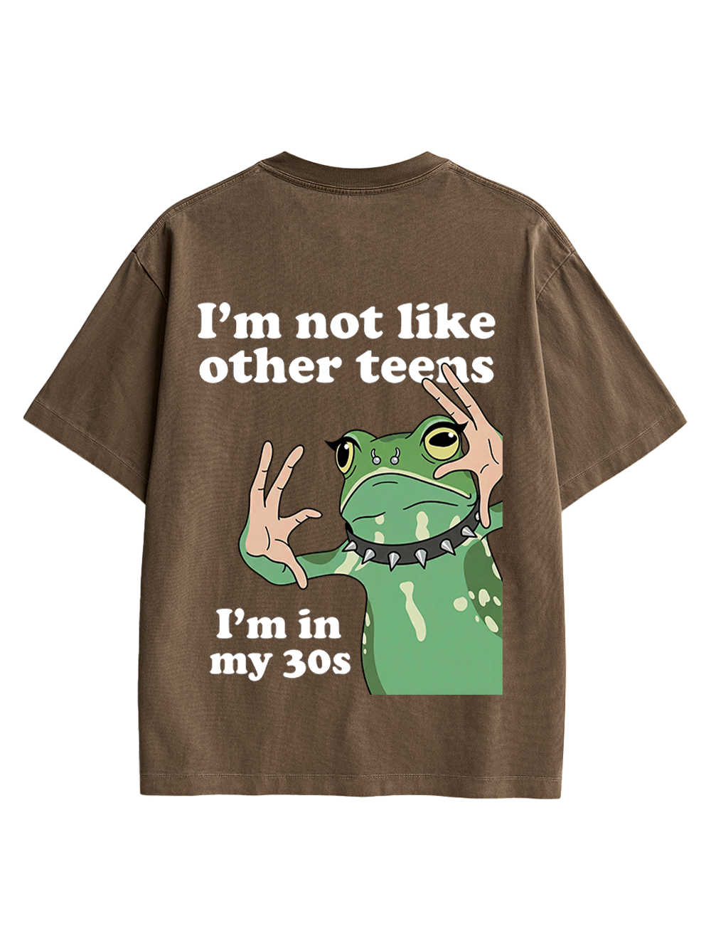 I’M NOT LIKE OTHER TEENS I’MIN MY 30S AAA BACKPRINT TSHIRT