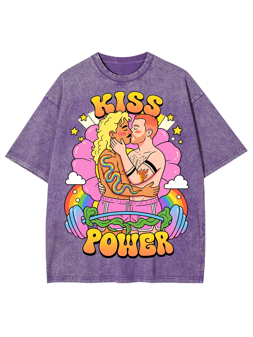 KISS POWER AAA WASHED TSHIRT