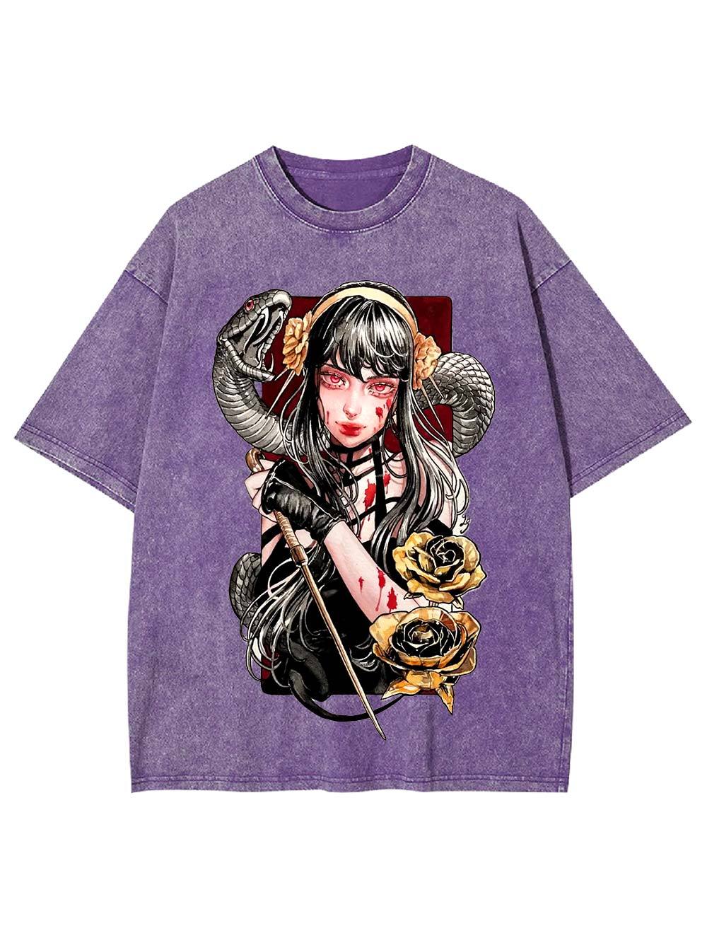 Venomous Beauty Washed Tshirt