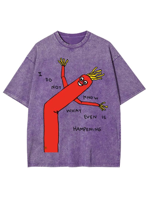 I Do Not Know What Even Is Hampening Washed Tshirt
