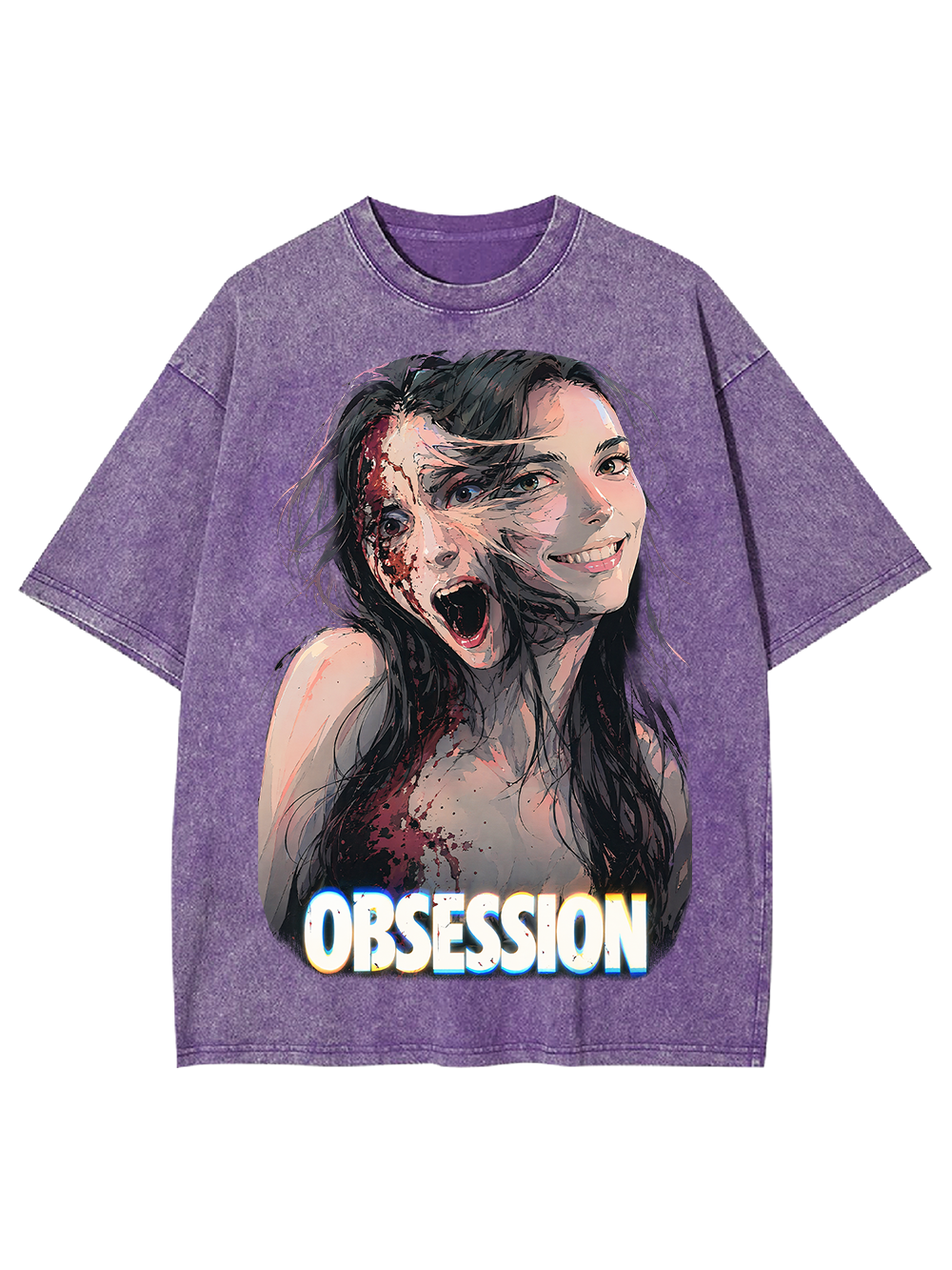 SPLIT OBSESSION AAA WASHED TSHIRT