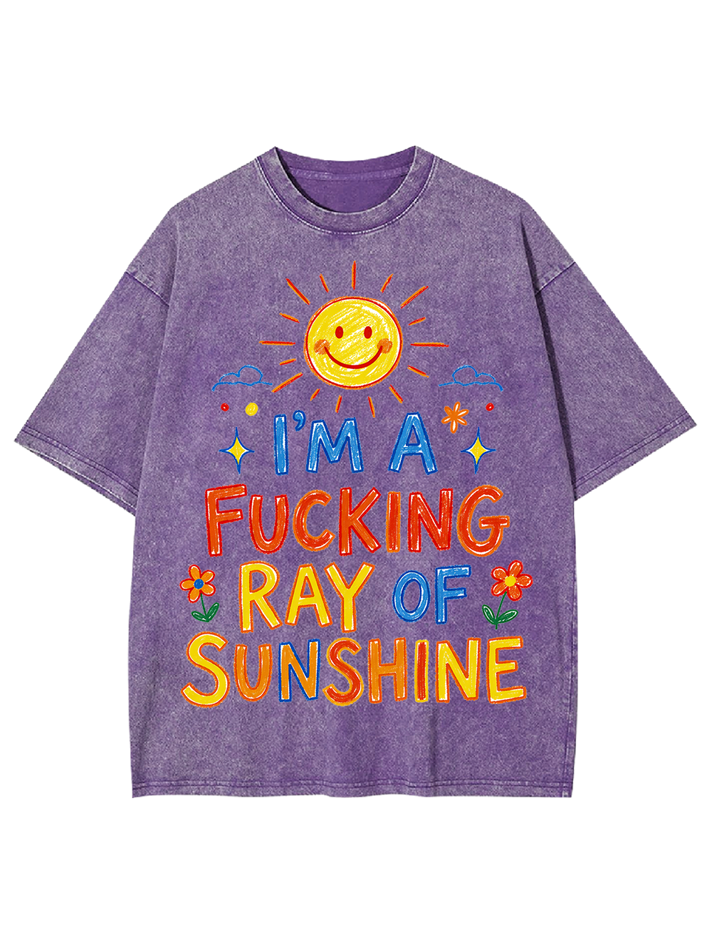 RAY OF SUNSHINE MESH JERSEY AAA WASHED TSHIRT