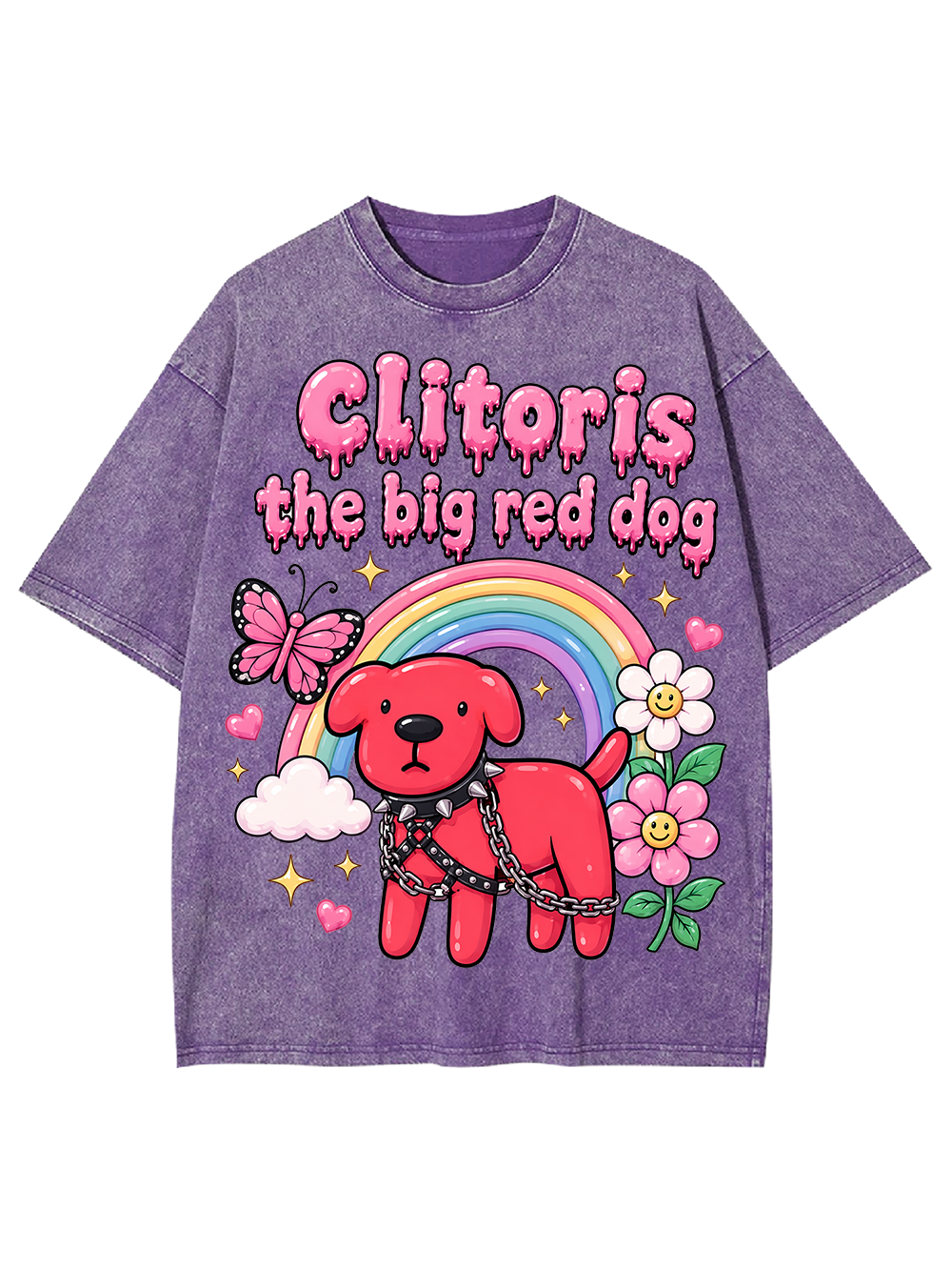 RED DOG CLITORIS AAA WASHED TSHIRT