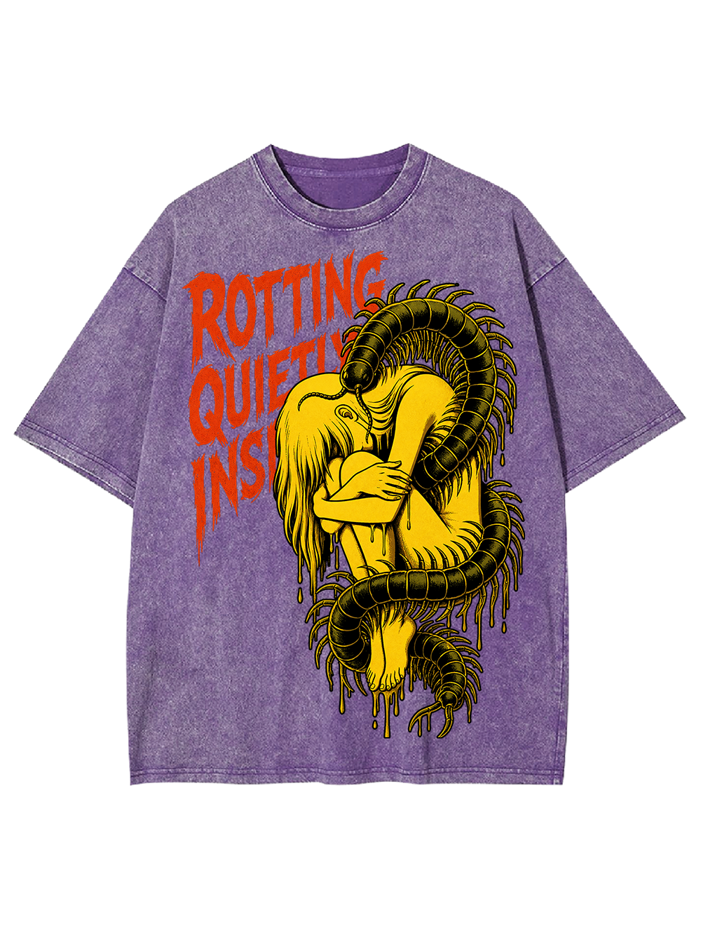 ROTTING QUIETLY INSIDE AAA WASHED TSHIRT