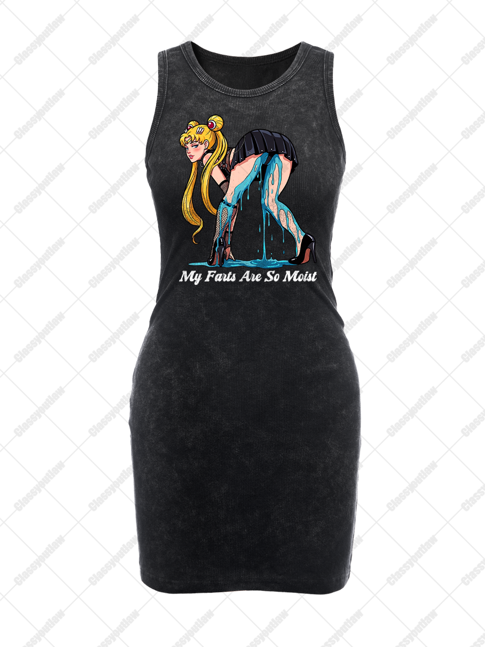 MOIST SAILOR VINTAGE BODYCON TANK DRESS