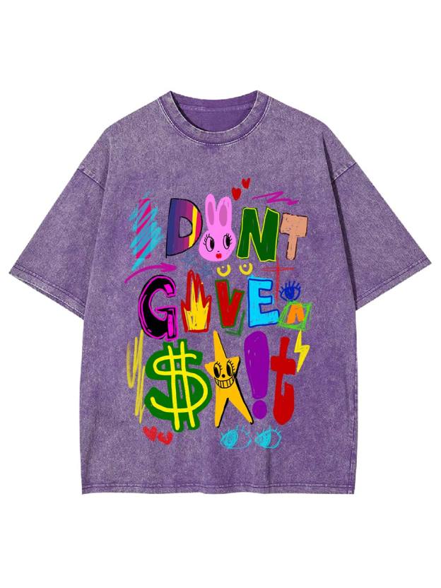 I Don't Give A $#!t Washed Tshirt