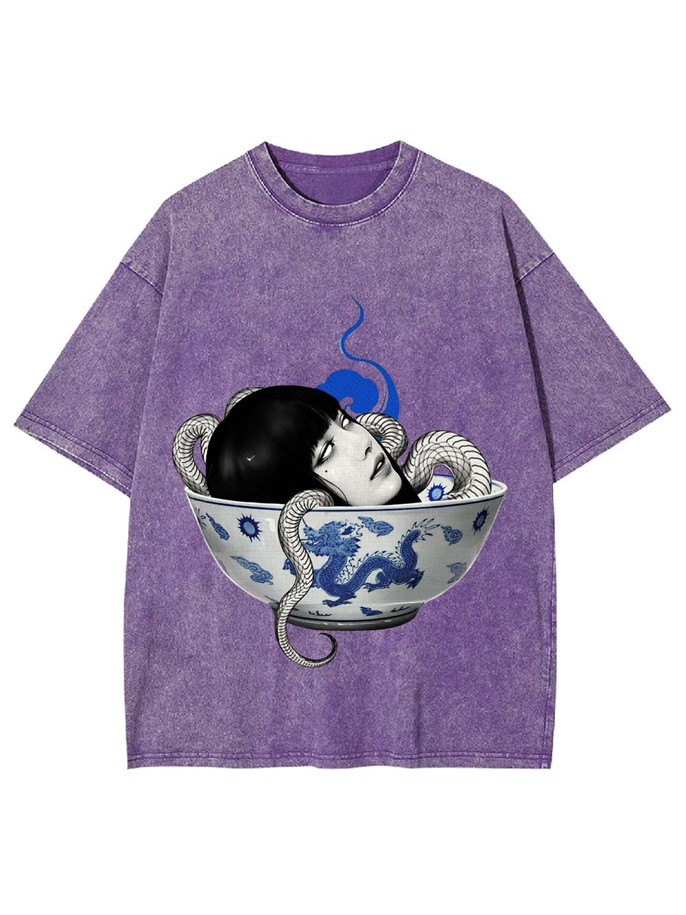Snake Maiden in the Bowl Washed Tshirt