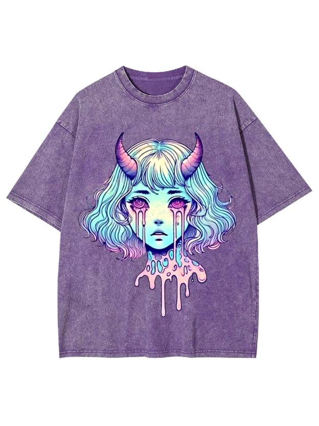 Melting Tears Washed Tshirt