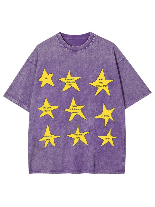 Snarky Gold Star Awards Washed Tshirt