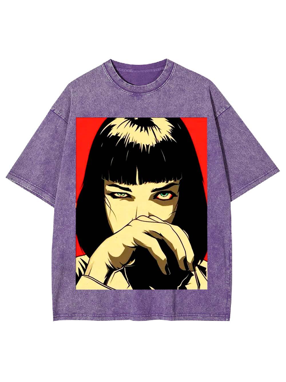 Piercing Gaze Washed Tshirt