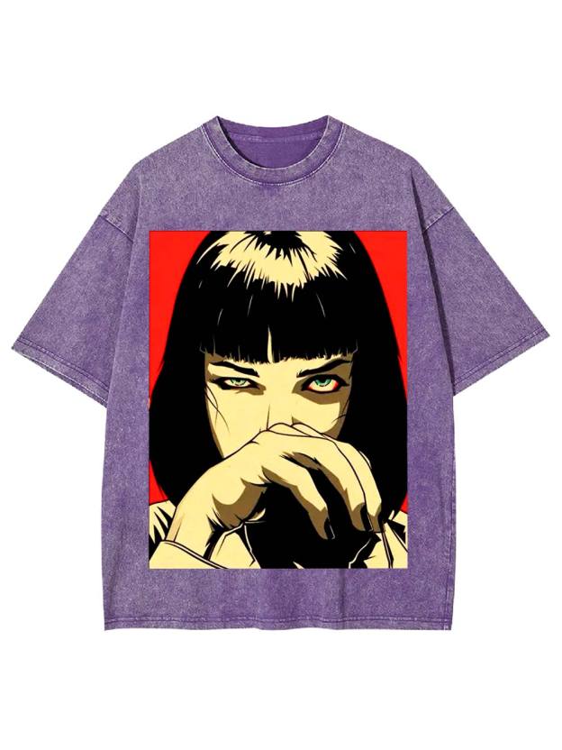 Piercing Gaze Washed Tshirt