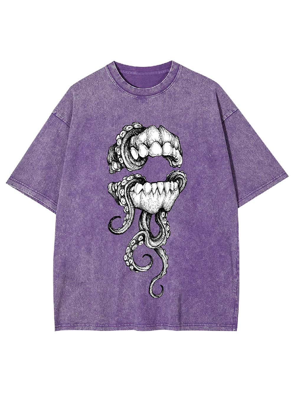 Tentacle Grin Washed Tshirt
