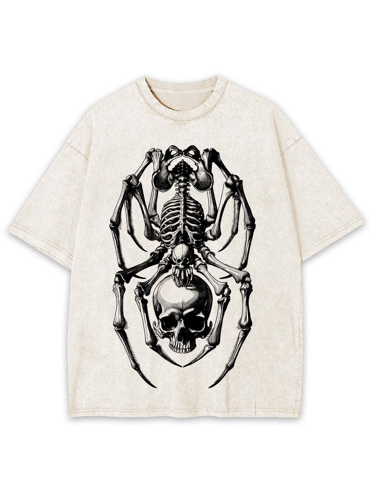 Skeletal Arachnid Washed Tshirt