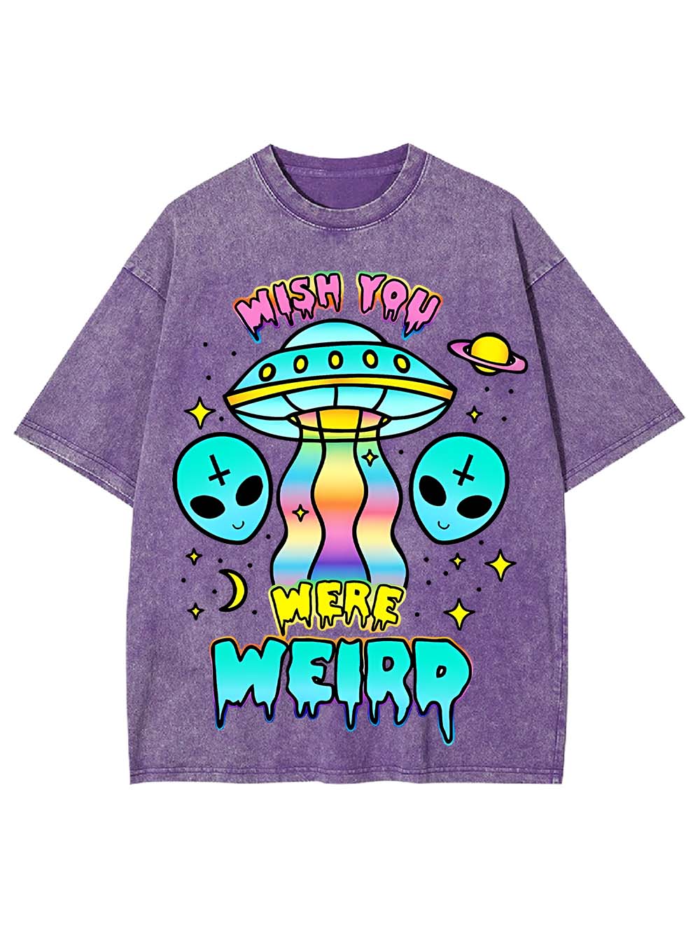 WISH YOU WERE WEIRD WASHED TSHIRT