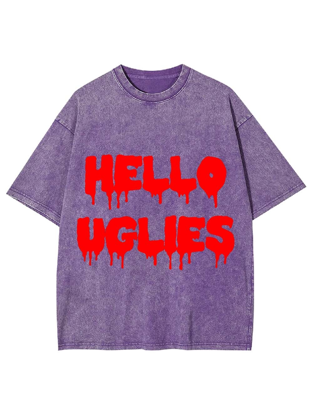 HELLO UGLIES WASHED TSHIRT