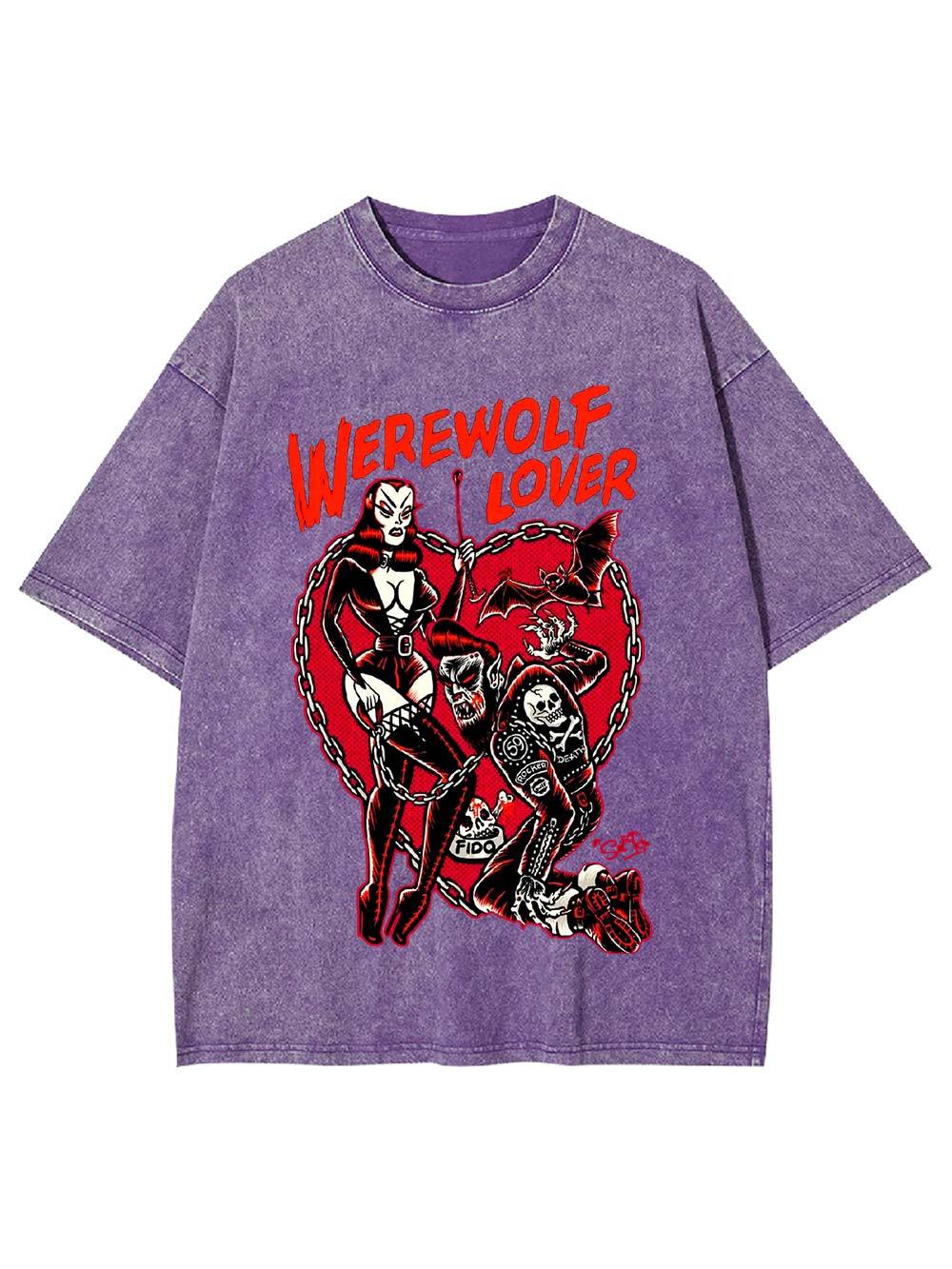 WEREWOLF LOVER Washed Tshirt