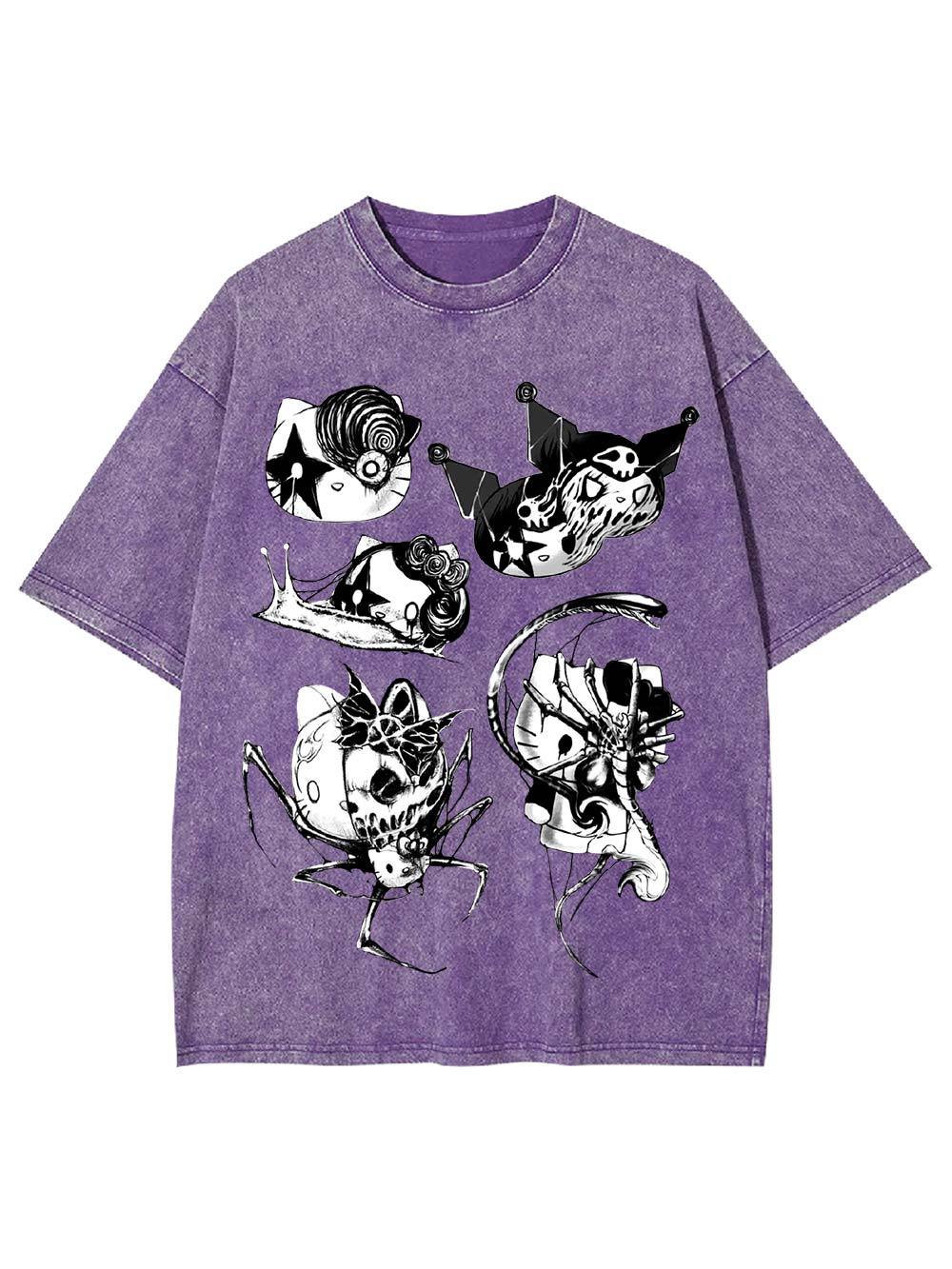 Macabre Creatures Washed Tshirt