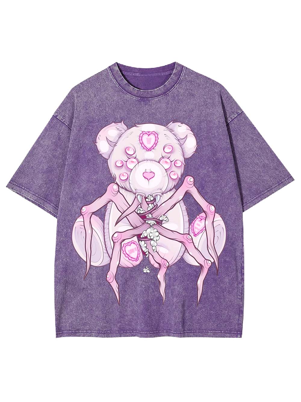 Spider Teddy Nightmare Washed Tshirt