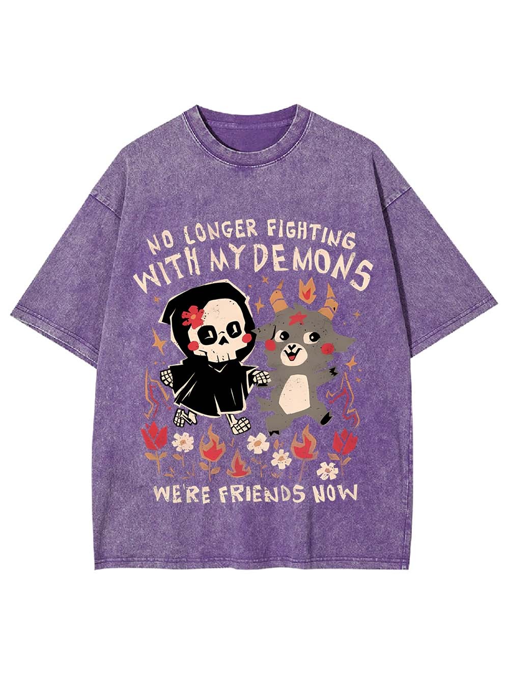 Friends with My Demons Washed Tshirt