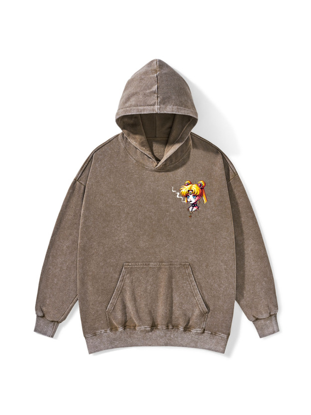 Punk Moon Washed Hoodie