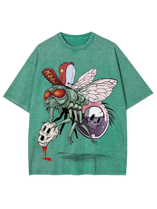 Flying Nightmare Washed Tshirt