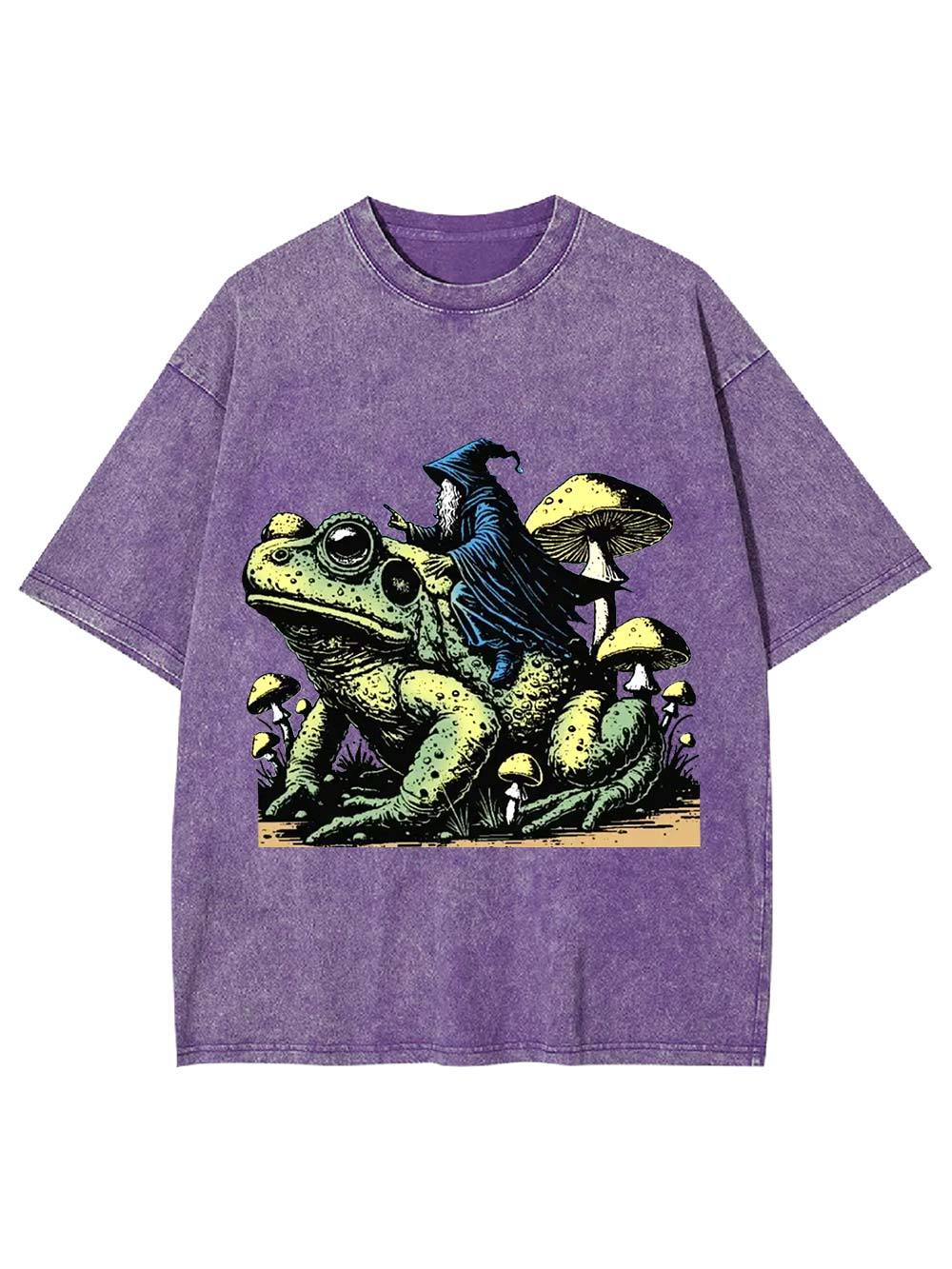 Wizard's Toad Ride Washed Tshirt