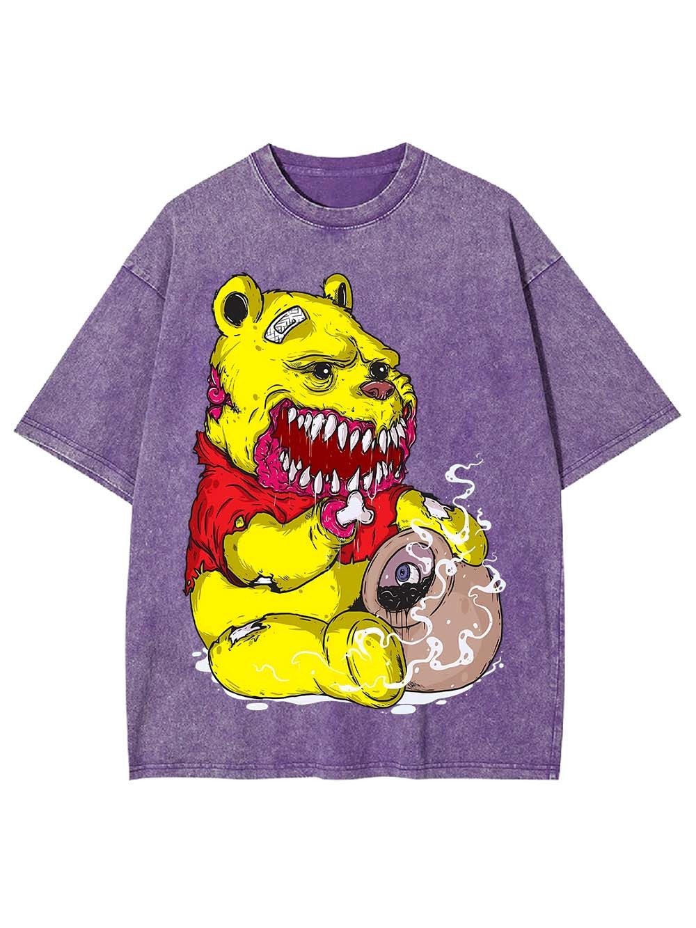 Ferocious Bear with a Twisted Appetite Washed Tshirt
