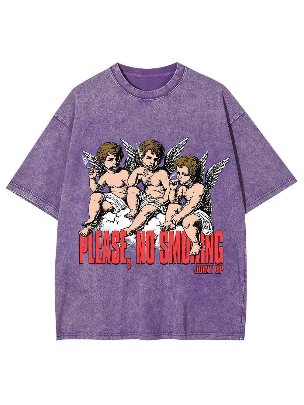 Please, No Smoking Washed Tshirt
