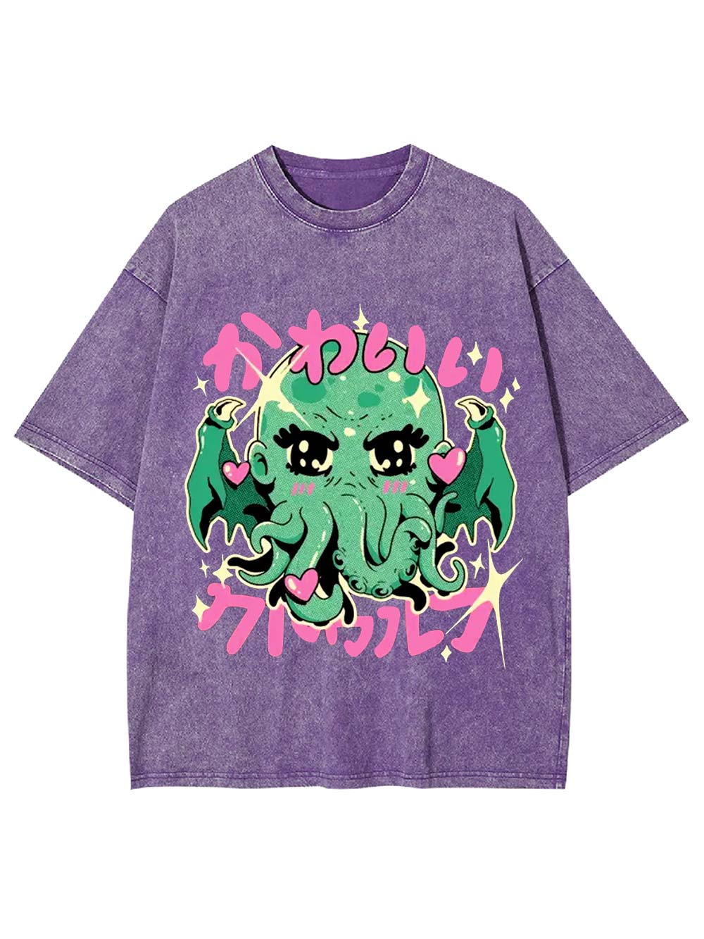Kawaii Cthulhu Washed Tshirt