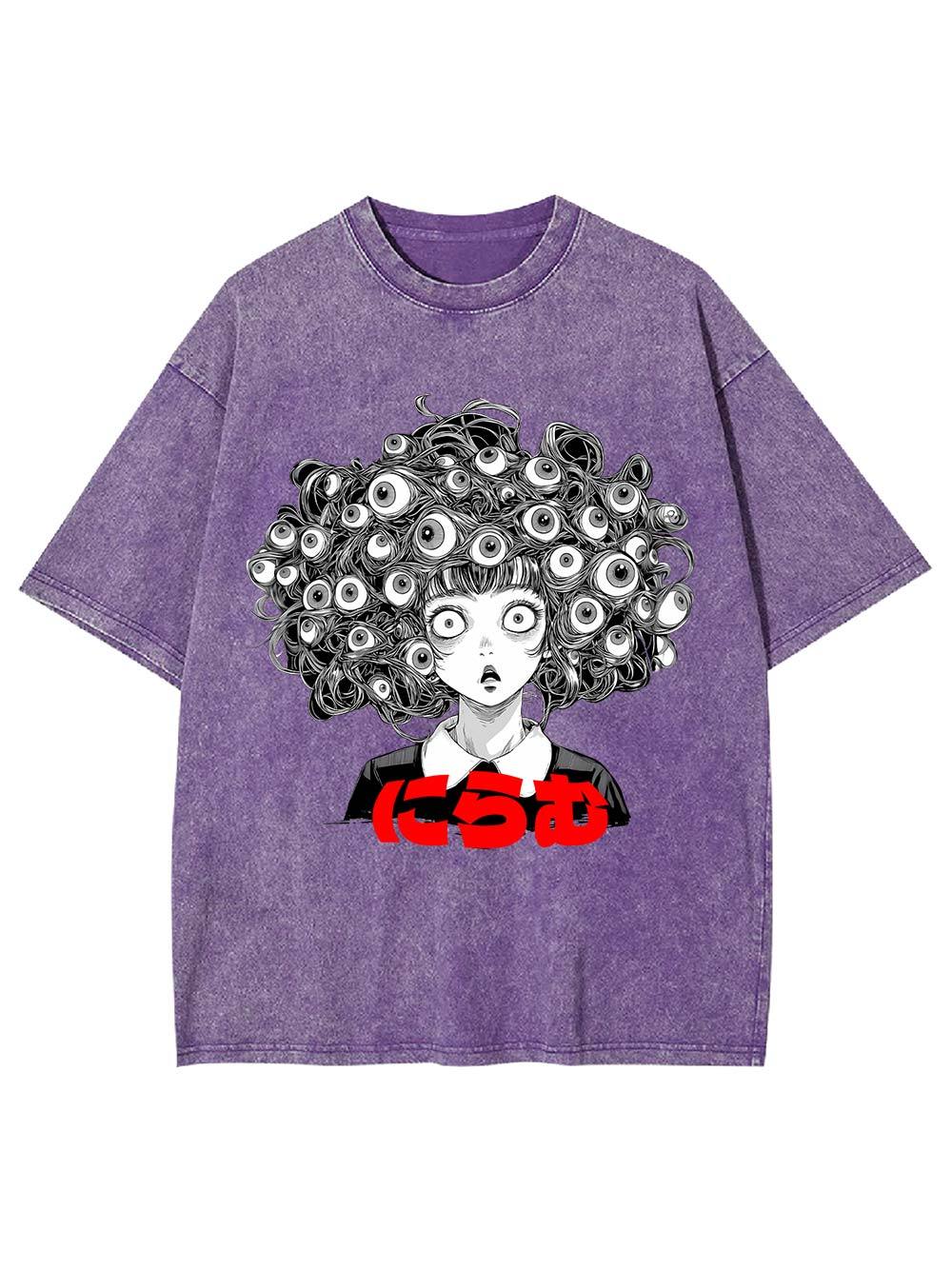 Staring Eyes Washed Tshirt