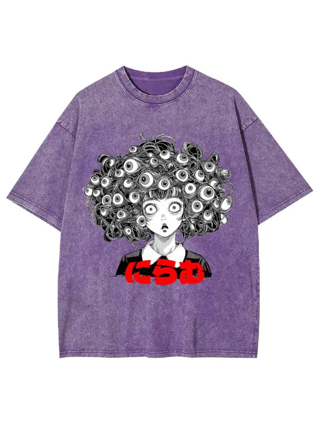 Staring Eyes Washed Tshirt