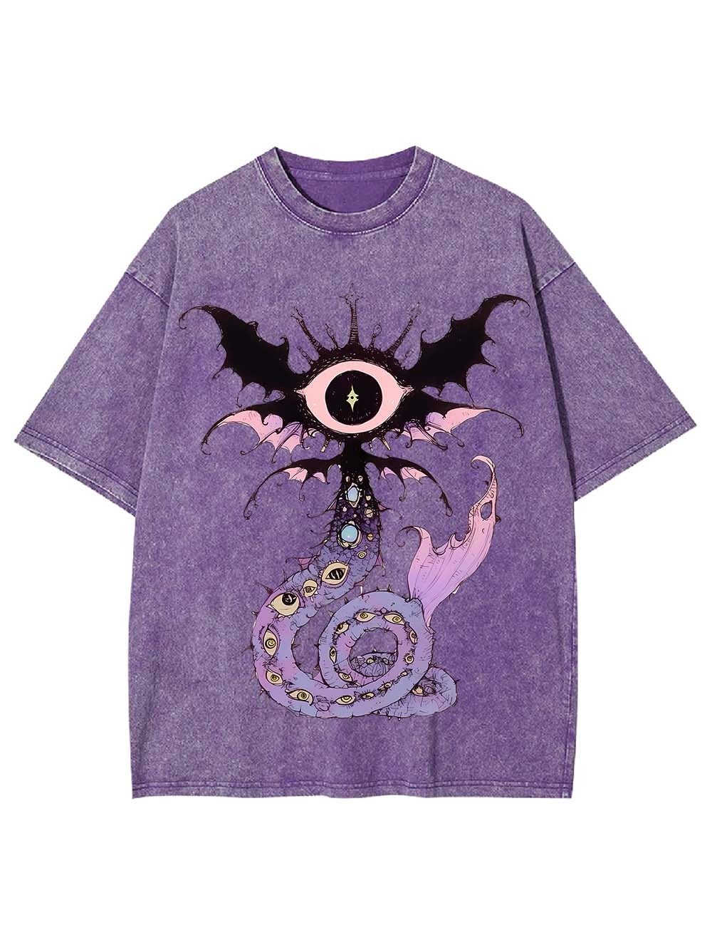 CELESTIAL EYE SERPENT WASHED TSHIRT