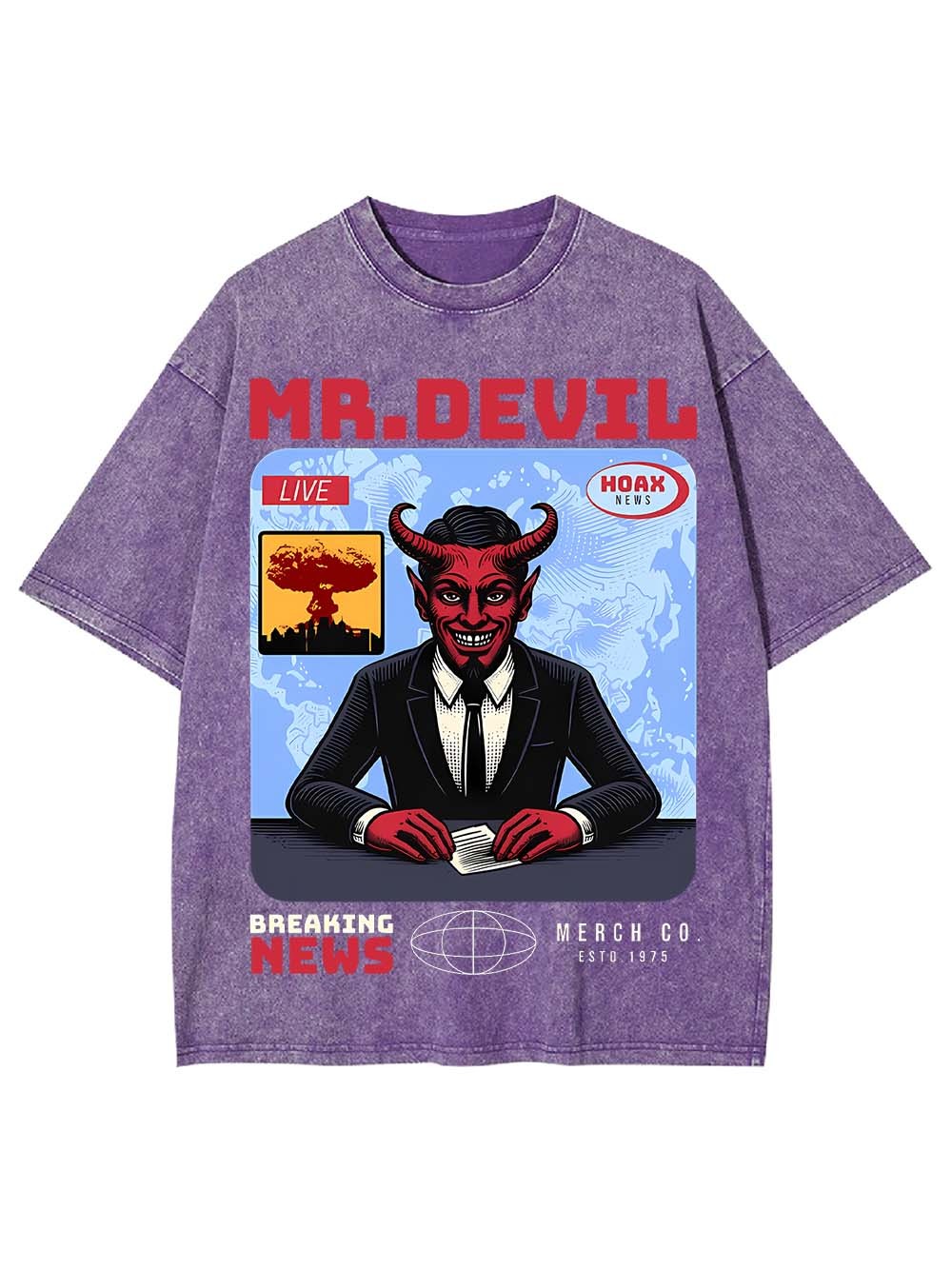 BREAKING NEWS WASHED TSHIRT