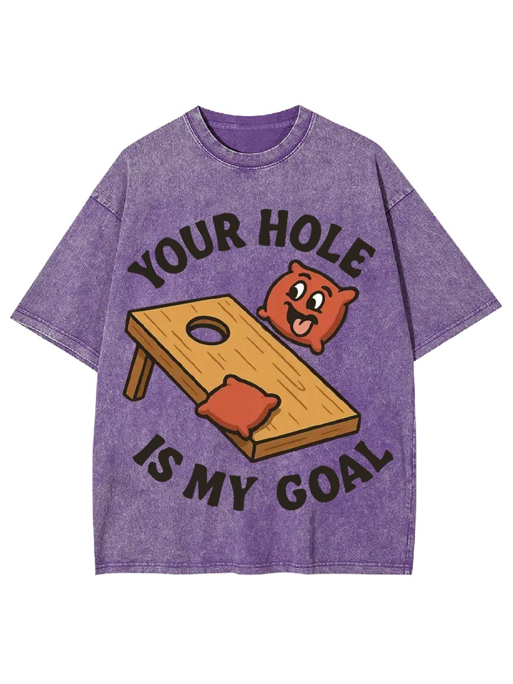 Your Hole Is My Goal Washed Tshirt