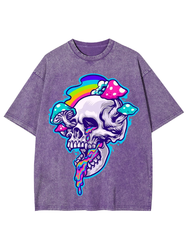 Psychedelic Skull Dream Washed Tshirt