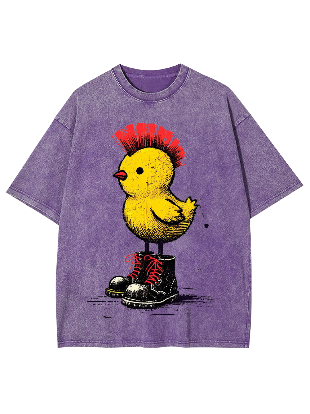 Punk Rock Chick Washed Tshirt