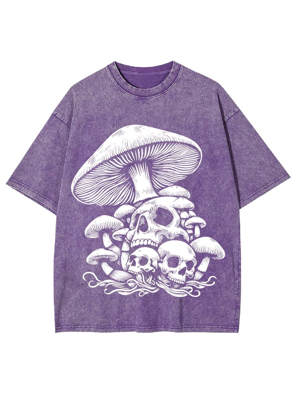 MUSHROOM SKULL GROVE WASHED TSHIRT