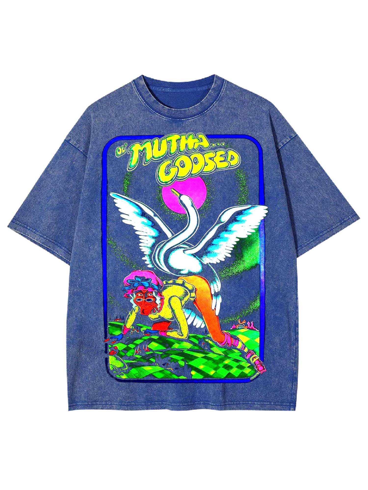 Mutha Goosed Washed Tshirt-ClassyOutlaw Sale
